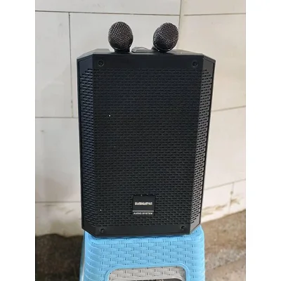 Global Star Rechargeable Portable Wireless Amplified Speaker with Mic &amp; Guitar Input