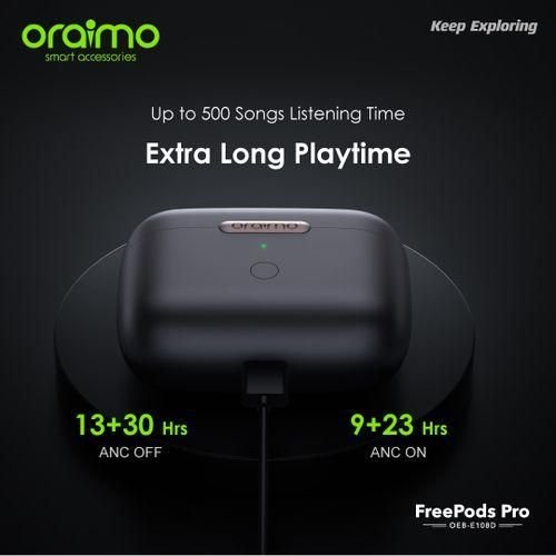 Oraimo FreePods Pro ANC True Wireless Earbuds 45dB ANC Noise Cancellation