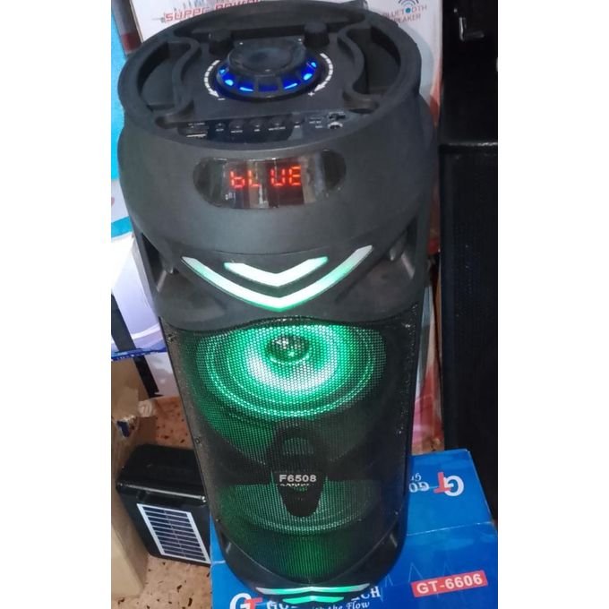 FQL- 6508, Rechargeable Portable Speaker With Bluetooth, FM Radio, USB Port DC 5v, Equalizer, AUX Input, TF Card, And Wired Microphone