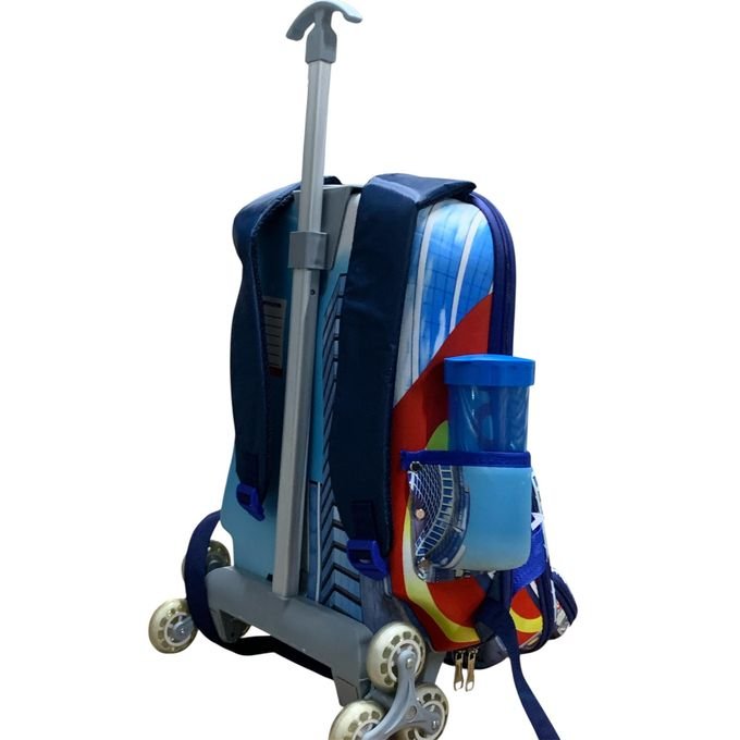 Kids Rolling Backpack & School Bag Set - Multicolor