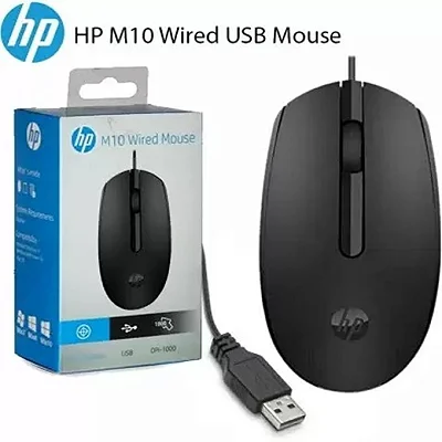 HP M10 Wired Mouse – Black
