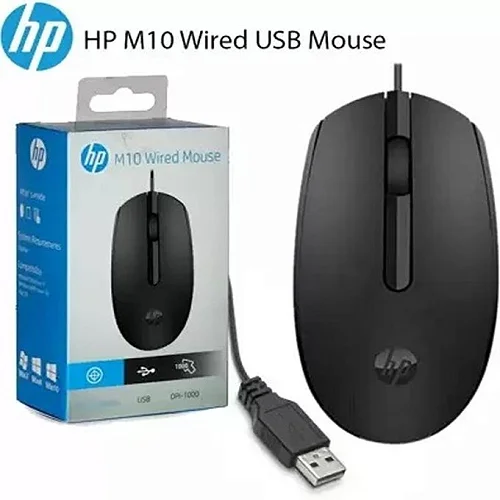 HP M10 Wired Mouse – Black