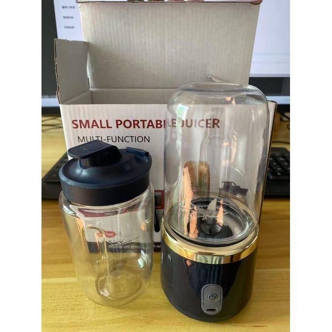 Mini Rechargeable Juice Blender – 2-in-1 Portable 6-Blade Smoothie Maker