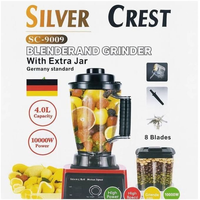 4L SilverCrest Commercial Blender and Grinder Set