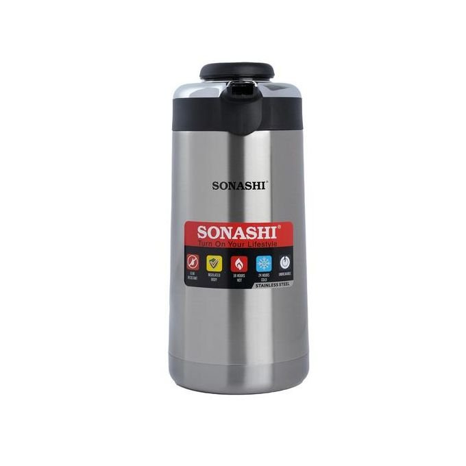 Sonashi 2.L Vacuum Flask for Hot And Cold Beverages Stainless Steel Body - Silver