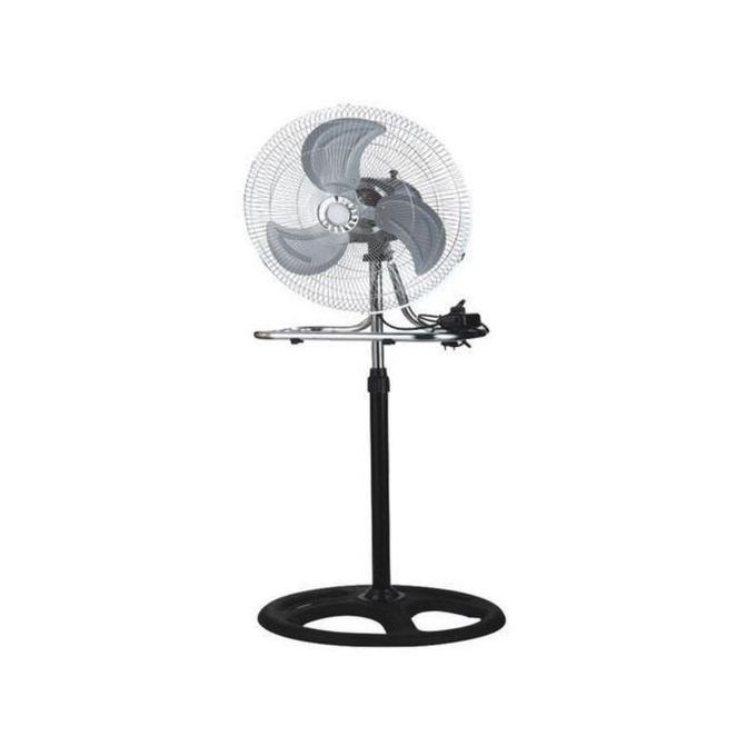 3 In 1 Adjustable Oscillating Fan – Table, Stand & Wall Fan Silver