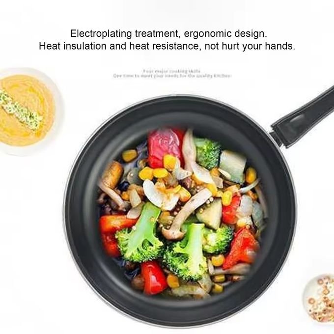 3-Piece Non-Stick Frying Pan Set 20/22/24cm – Black