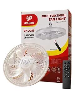 DPLIGHT 2-in-1 Multi-Functional Ceiling Fan Light Bulb with Remote Control