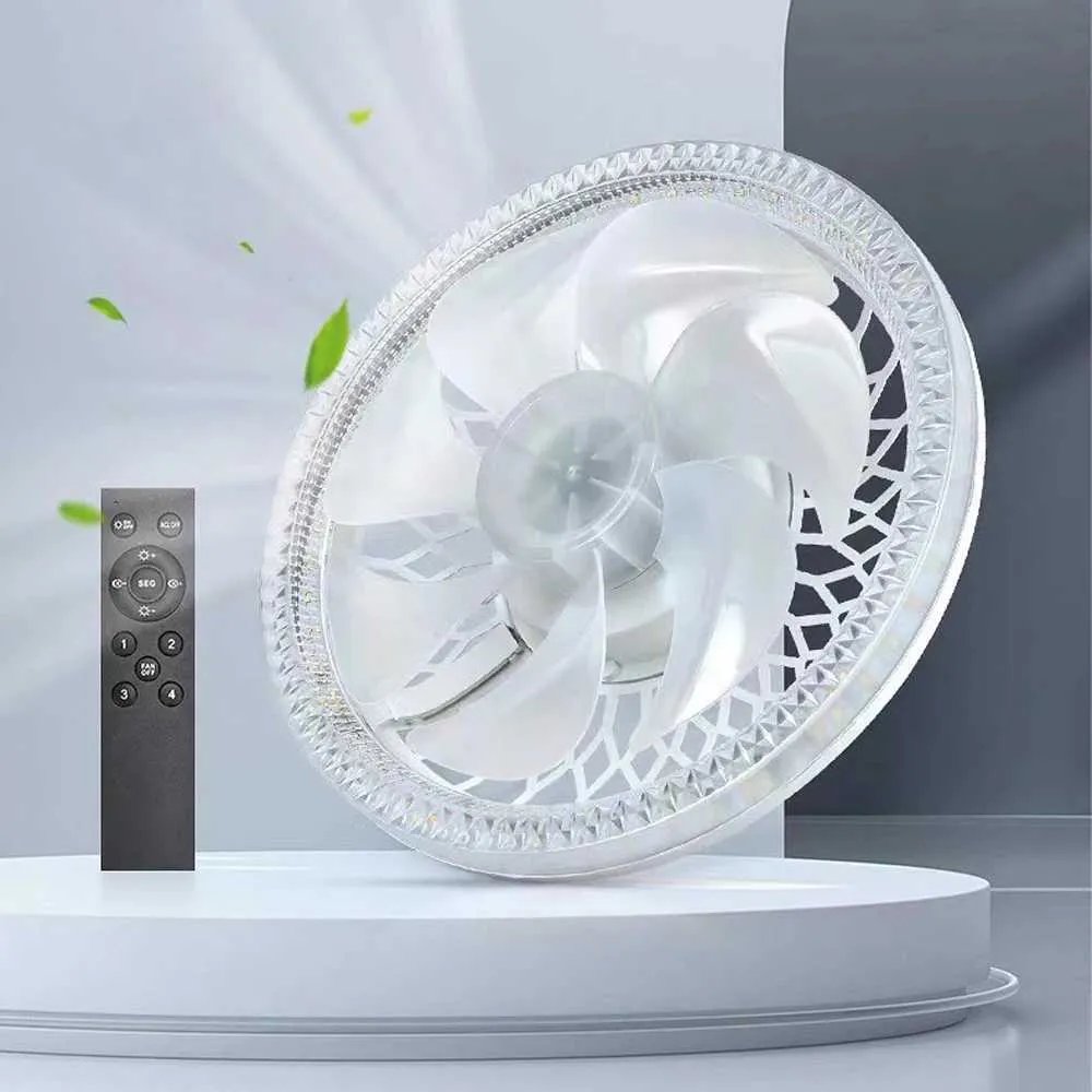 Modern LED Ceiling Fan with Light - 7 Blades,Remote Control