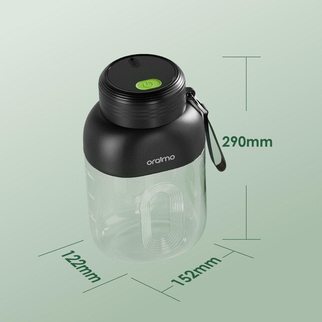 Oraimo Smart Blender Cup 1L Juice Blender - Black