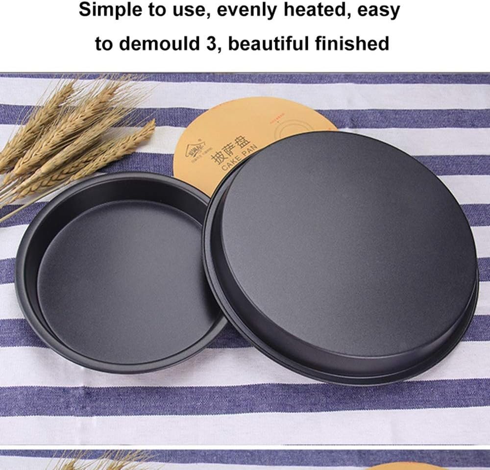 3Pcs Non-Stick Pizza Bakeware Set – Round Deep Dish Pizza Pans
