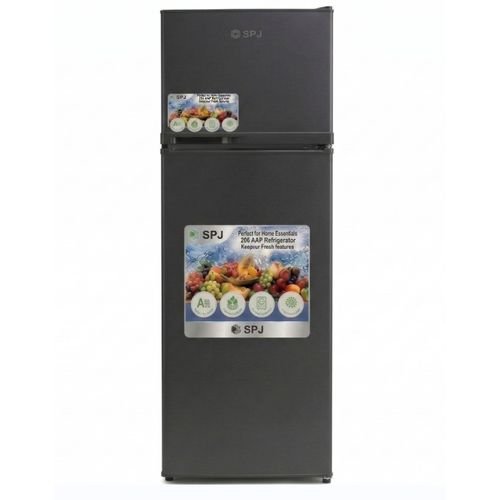 SPJ 189L Double Door Refrigerator / Fridge (RF-GRY189C) - Dark Grey