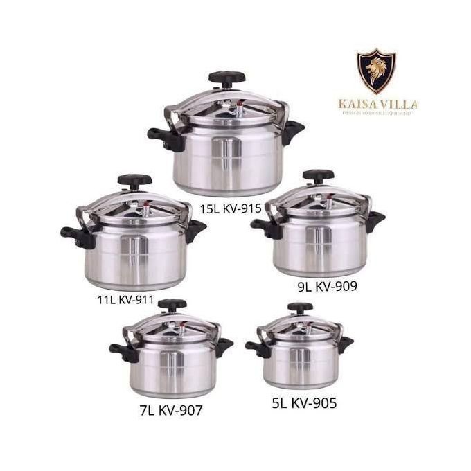 Kaisa Villa 11L Double handle Pressure cooker - Silver