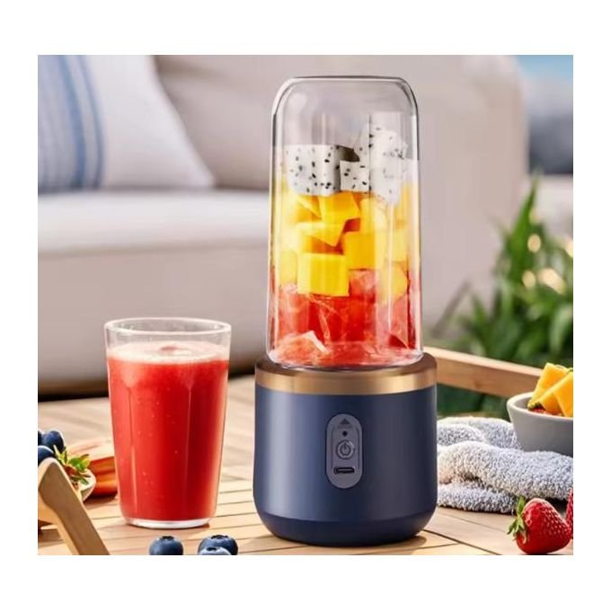Rechargeable Portable Juicer Blender with a Mini Juice Cup - 2 in 1 with 6 Blades