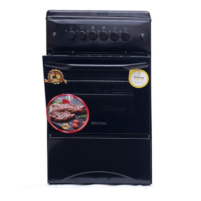Blueflame 50cm X 50cm Full Gas Upright Standing Cooker C5040G-B ( Made In Turkey ) - Black