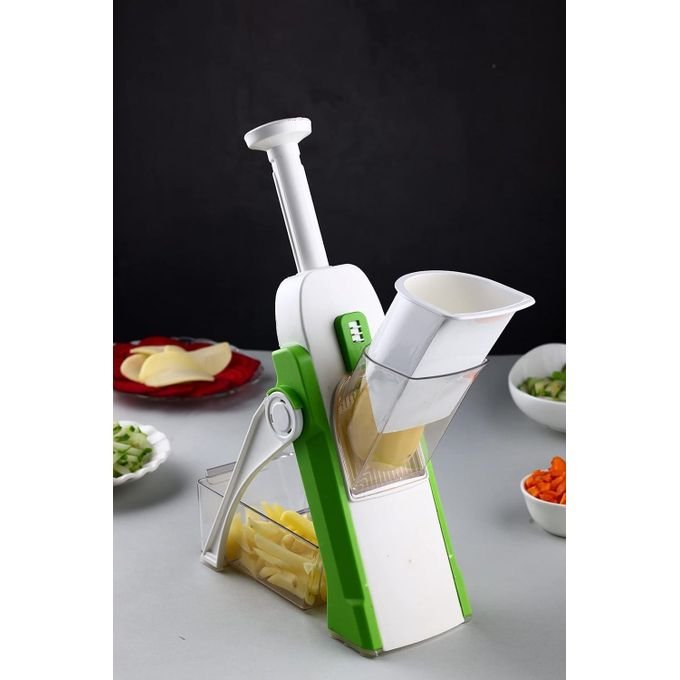 All In 1 Multi-Purpose Mandoline Slicer, Chopper, Dicer Ideal For Vegetable & Fruits Chopper Cutter With Stainless Steel Blade