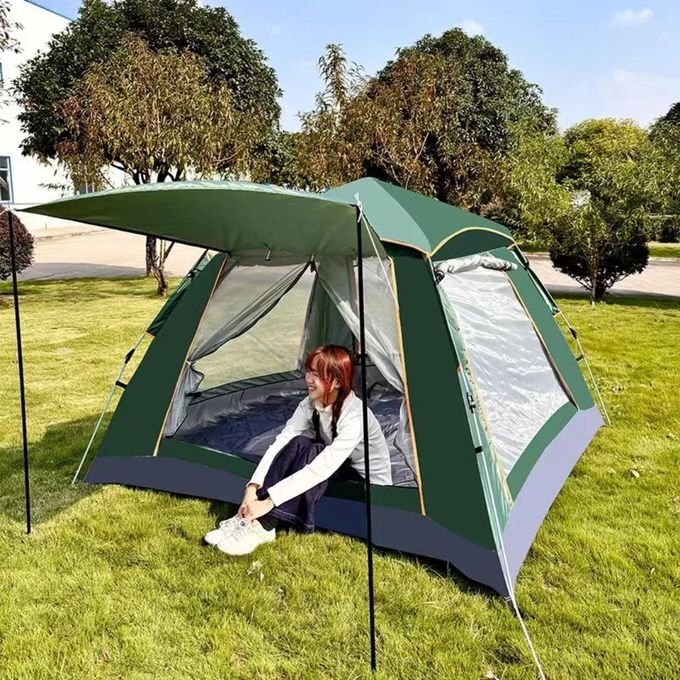 4-Person Automatic Camping Tent – Easy Setup Portable Outdoor Tent -Multicolor
