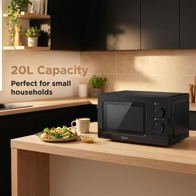Midea 20L Microwave Oven, 700W - Black