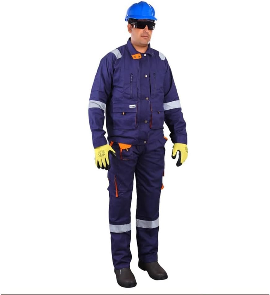 Heavy Duty Industrial Reflective Workwear- Navy Blue