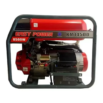 Easy Power KM14500 8KVA Petrol Generator - 8.5KW Maximum Power, Electric Start &amp; Wheels