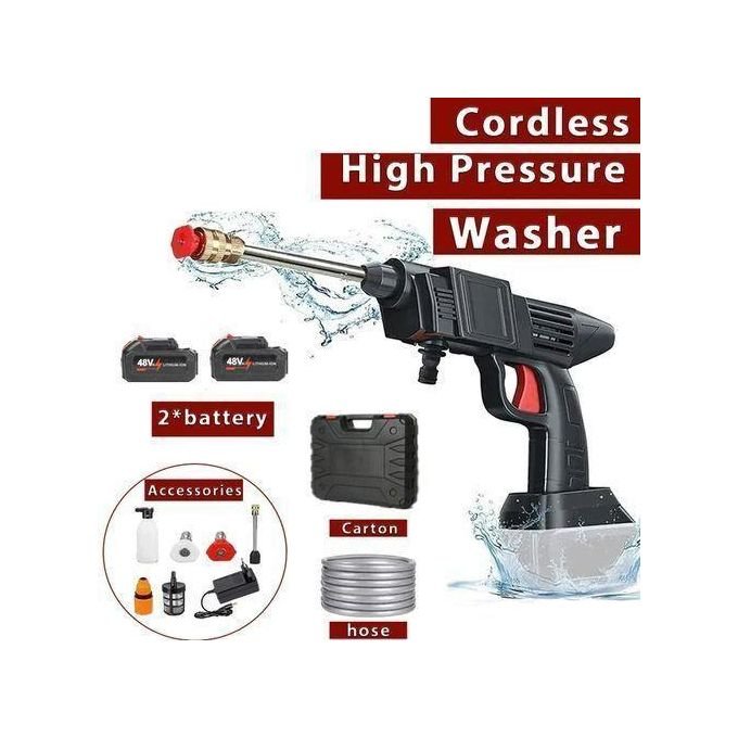 48V Cordless Car Washer Gun with 2 Batteries