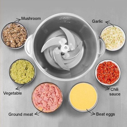 Hoffmans  2L Food Chopper, Meat Grinder Food Processor - Clear