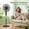 Midea 16-Inch Stand Fan FS40-23MT – 7 Patented Blades, 3 Speeds & 2H Timer