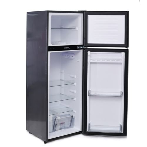 SPJ 189L Double Door Refrigerator / Fridge (RF-GRY189C) - Dark Grey
