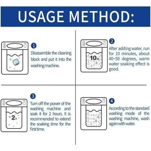 Washing Machine Cleaner Tablets for Deep Cleaning & Deodorizing