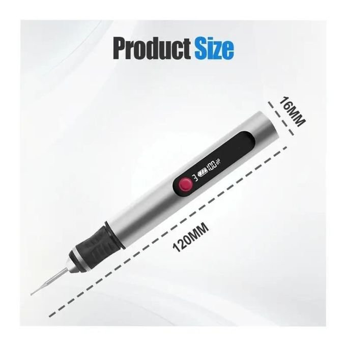 30-in-1 Cordless Electric Engraving Pen With Stencil Templates – Wood, Glass, Metal & Crafts