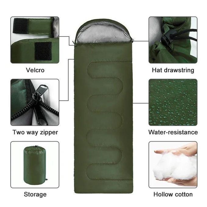 Portable Outdoor Sleeping Bag for Camping, Hiking and Travel