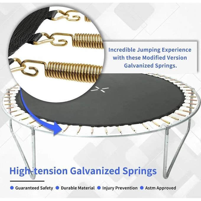 6FT Kids Trampoline with Safety Enclosure Net and Padding