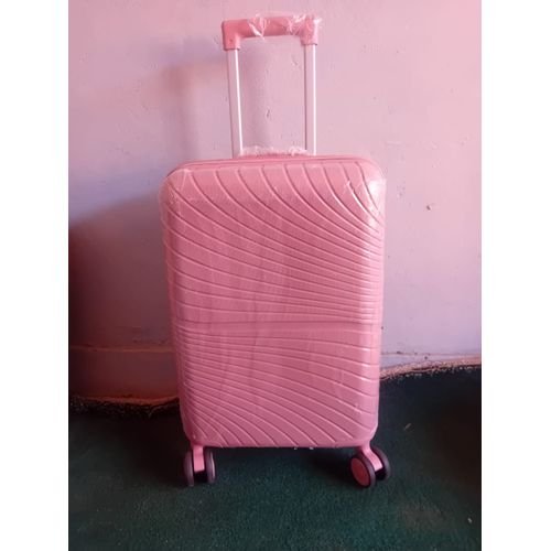 Large Size Waterproof Rubber Plastic Suitcase - Pink