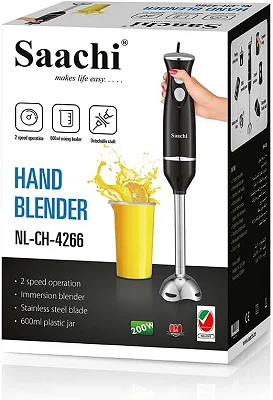 Saachi NL-CH-4266 Electric Hand Blender – Stainless Steel Blades