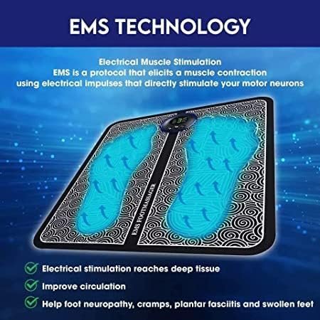 Portable Electric Foot Massager Mat – Foot Massage Pad for Relaxation at Home & Office