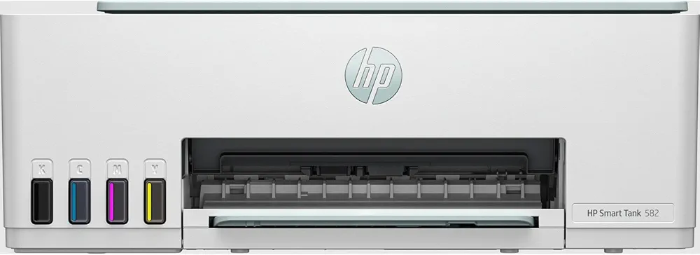 HP Smart Tank 582 Wireless All-in-One Printer Black & White , Coloured – Print, Scan & Copy-White (Copy)