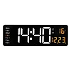 LED Digital Wall Clock with Temperature & Date Display - USB Powered Electronic Wall Clock