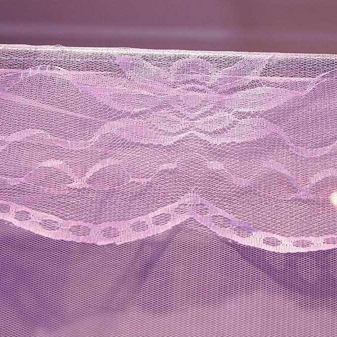 4×6 Mosquito Net with 4 Stainless Steel Stands – Purple