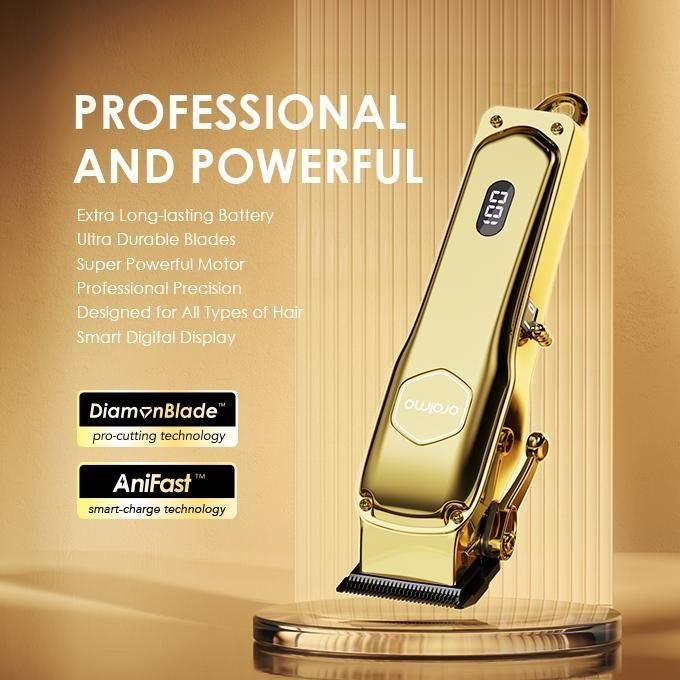 Oraimo Smart Clipper 2 Professional Hair Clipper Rechargeable Gold 365-day Warranty