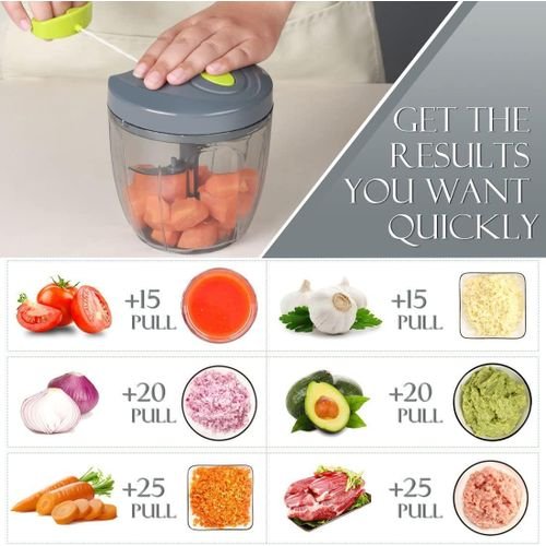 900ml Multifunctional Manual Vegetable Cutter & Onions ,Garlic Chopper