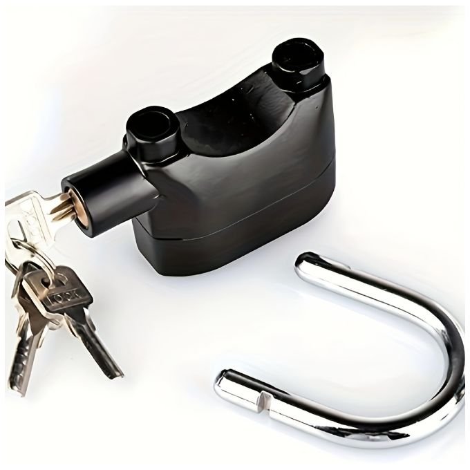Siren Alarm Padlock – Weatherproof Long Shackle Anti-Theft Alarm Lock