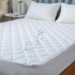 5x6 Waterproof Mattress Protector Quilted Fitted Mattress Cover -White