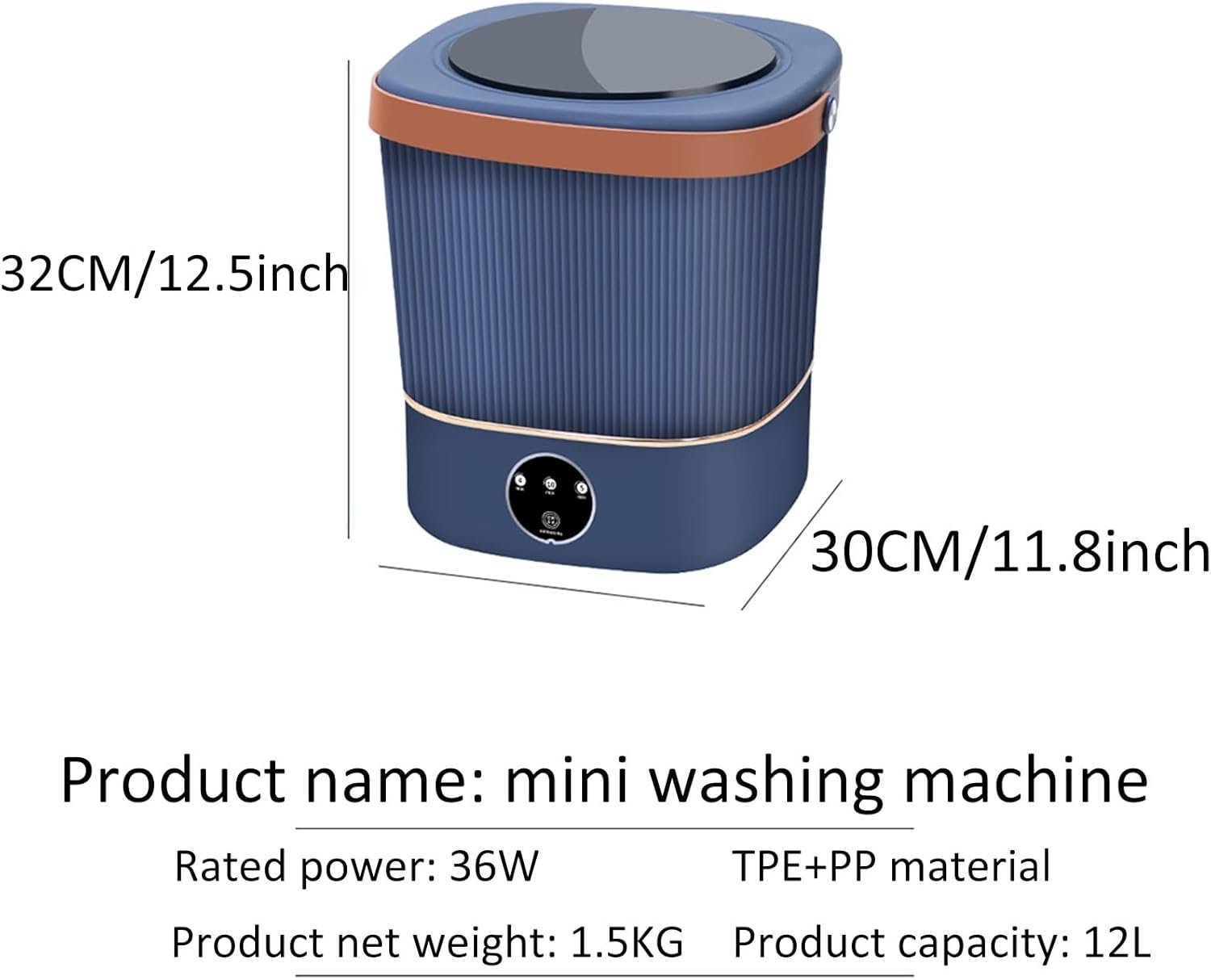 Portable Washing Machine, Baby Washing Machine, 12l