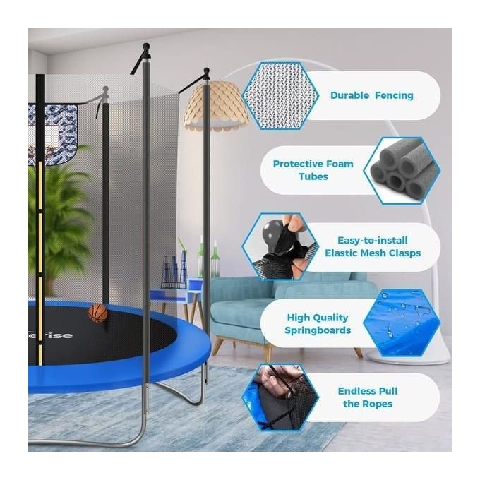 10FT Outdoor Trampoline for Jumping and Play