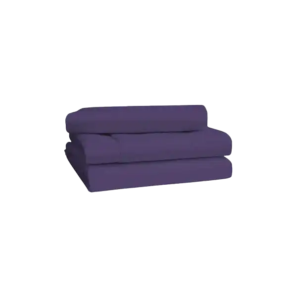 Premium 6x6 6 pieces Cotton Not-Fitted Bedsheets Set - Purple