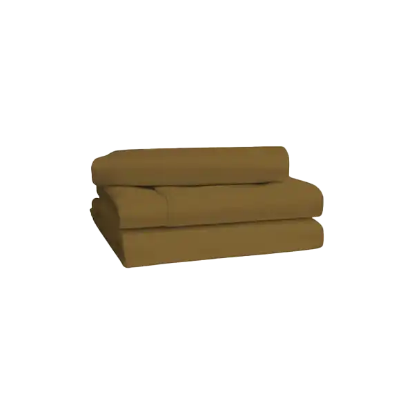 Premium 6x6 6 pieces Cotton Not-Fitted Bedsheets Set - Yellow