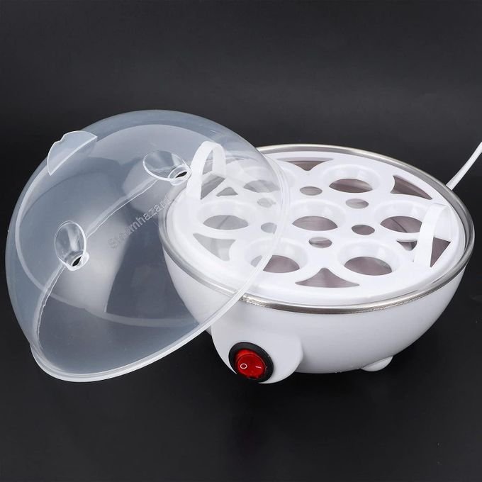 Electric Egg Cooker 7 Slot – Egg Boiler, Poacher & Steamer, White