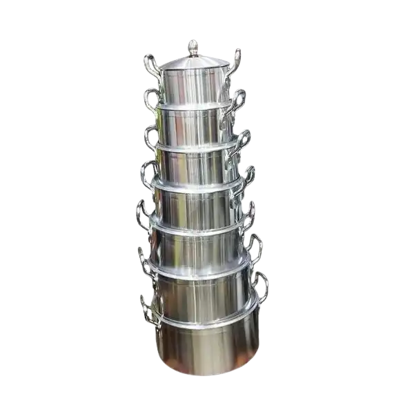 7 Piece Stainless Steel Saucepans Cookware