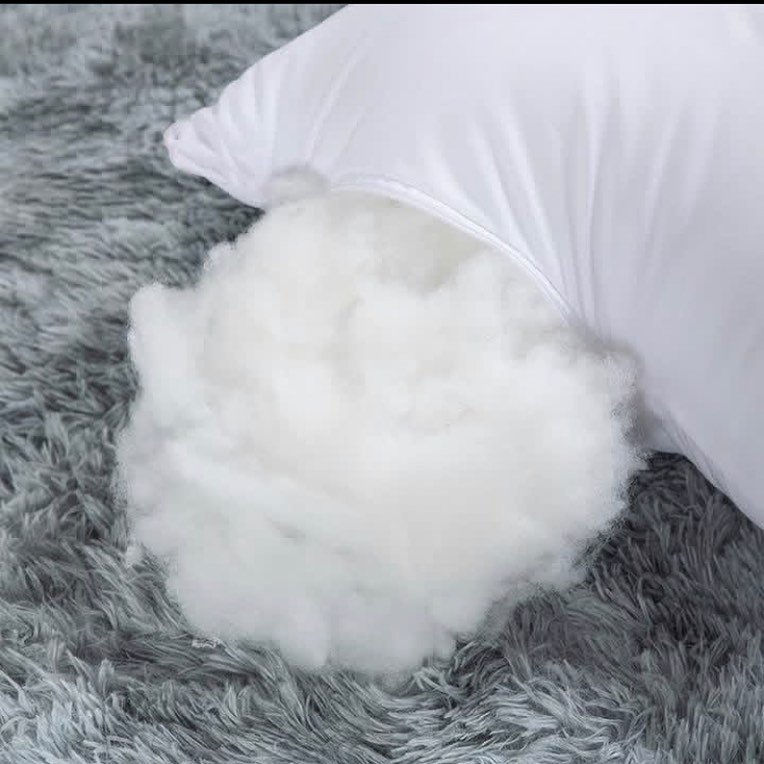 1Pair (2pcs) Fibre Pillows Big - White