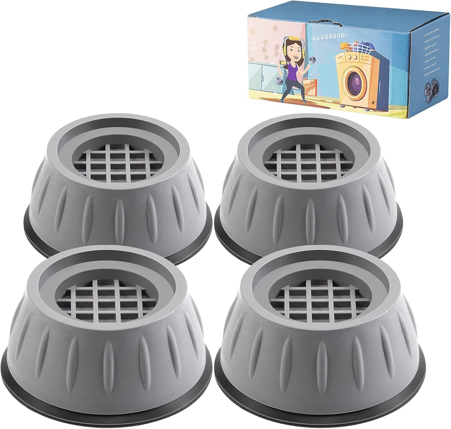 4pcs anti vibrations fridge/washing machine pads